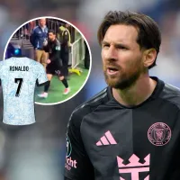 La furiosa reacción de Messi al ver una playera de Cristiano Ronaldo tras la derrota de Inter Miami