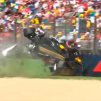 ¡Se dio vuelta el coche! El escalofriante accidente de Yuki Tsunoda en el GP de Imola