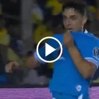 La desafiante celebración de Lorenzo Faravelli tras poner el 1-0 de Cruz Azul ante América