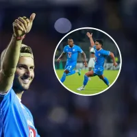 La reacción de Santiago Giménez a la goleada de Cruz Azul a Vancouver Whitecaps en el primer tiempo 