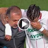 Dura imagen: las lágrimas de ‘Chicote’ Calderón al ser sustituido por lesión en Necaxa vs. León