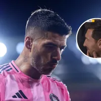 La reacción de Lionel Messi tras el gol de penal de Luis Suárez ante Tigres en la Leagues Cup 2025
