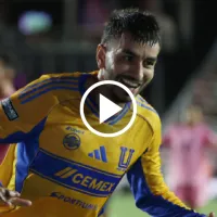 Con un poco de fortuna: el gol de Ángel Correa para el 1-1 de Tigres ante Inter Miami en la Leagues Cup