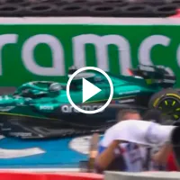 Destrozó el coche: el fuerte accidente de Lance Stroll en el GP de Países Bajos 2025