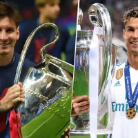 Mientras Cristiano Ronaldo ganó 5 Champions League, las que consiguió Lionel Messi