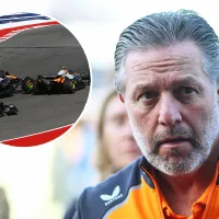 La reacción de Zak Brown, CEO de McLaren, al choque entre Oscar Piastri y Lando Norris: “Principiante”