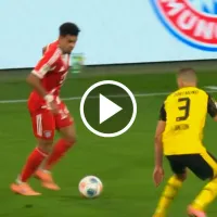La espectacular jugada de Luis Díaz en el segundo gol del Bayern Múnich en la victoria ante Borussia Dortmund