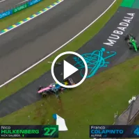 Uno tras otro: el triple accidente de Piastri, Hülkenberg y Colapinto en la Sprint del GP de Brasil