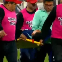En pleno Alianza Lima vs. Garcilaso: Gianfranco Chávez salió en camilla y lo trasladaron en ambulancia