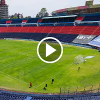 Ya no es el Estadio Azul: así luce el inmuble pintado de azulgrana