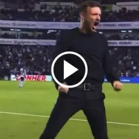 El festejo de Martín Anselmi en la victoria de Cruz Azul que se hizo viral en redes