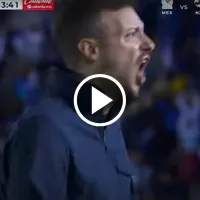 El alocado festejo de Martín Anselmi tras el golazo de Giorgos Giakoumakis al América