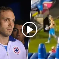 No se vio por TV: El noble gesto de Rodolfo Rotondi con un fanático de Cruz Azul