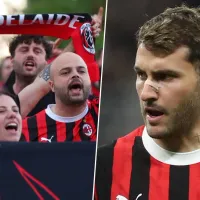 La explosión de la afición del Milan ante la suplencia de Santi Giménez en la final de Copa Italia