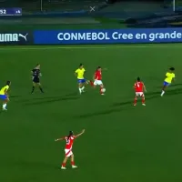 ¡De larga distancia! Nicole Carter anota un golazo a Brasil en el arranque del Sudamericano Sub 20