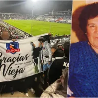 Hincha de Colo Colo le dedica bandera a su difunta madre