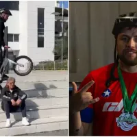 ＂Me dio nervio＂: el arriesgado salto de ciclista becado por el CSD Colo Colo sobre Daniel Morón