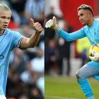 Erling Haaland le da importante ayuda a Keylor Navas