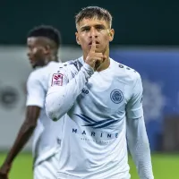 Anthony Contreras hizo un doblete en el futbol de Letonia