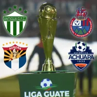 ¿Cómo se definen las semifinales Antigua vs. Aurora y Municipal vs. Achuapa si hay empate en el global?