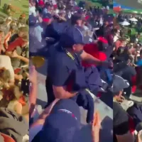 Se arma la campal en el GP de México; Aficionados se dan con todo