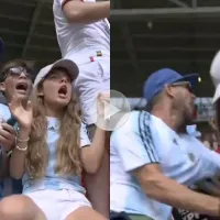 París 2024: Hombre se vuelve viral tras dejar caer a mujer de las gradas mientras celebraba gol de Argentina  VIDEO