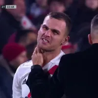 Alarma en River: González Pirez salió lesionado