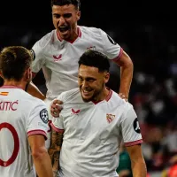 De River para el mundo: Lucas Ocampos marcó un gol en el empate entre el Sevilla y el Lens
