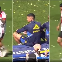 Enzo Pérez le tiró un beso y le dedicó el gol de River a Marcos Rojo