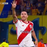 El emotivo festejo de Nacho Fernández en el segundo gol de River para despedir a Maidana
