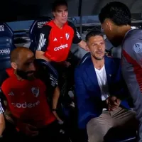 River vs Estudiantes: la impensada reacción de Martín Demichelis cuando Enzo Pérez lo fue a saludar