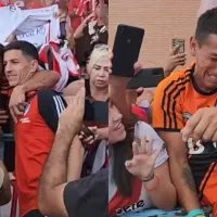 Nacho Fernández le cumplió el sueño a un hincha de River que quebró en llanto