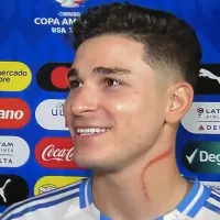 Qué le pasó en el cuello a Julián Álvarez en la victoria de la Selección Argentina ante Canadá por la Copa América 2024