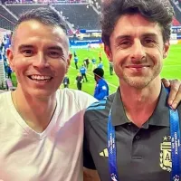 Ex River: Pablito Aimar y Javier Saviola se reencontraron tras la victoria de la Selección Argentina