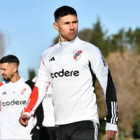 Adam Bareiro tuvo su primera práctica en River y ya dejó una perlita