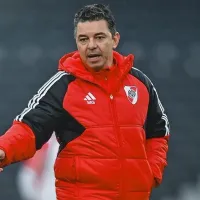 Marcelo Gallardo dirigió su primera práctica en River, con la presencia de Germán Pezzella