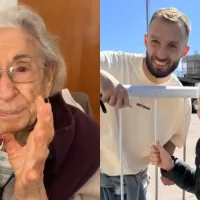 Video viral: la abuela que conoció El Monumental a los 90 años y se sacó fotos con los jugadores de River