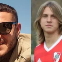 Mauro Icardi dijo presente en el River Camp para ver a Valentino López, jugador de la octava división de River e hijo de su actual pareja