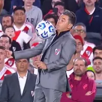 Video: el control de Marcelo Gallardo a puro lujo en pleno River vs. Vélez