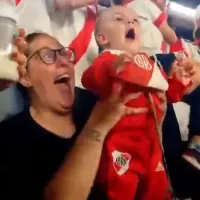 VIDEO: el increíble festejo de un bebé de River en el Monumental que se hizo viral