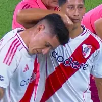 Alarma en River: Kranevitter salió lesionado ante Ciudad Bolivar a los 16 minutos