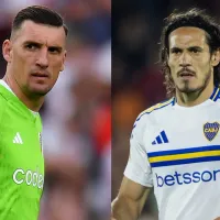 Tajante frase de Franco Armani cuando le preguntaron por la lesión de Edinson Cavani en Boca: “No nos fijamos en eso”