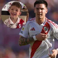 Enorme: gran gesto de Franco Mastantuono con un pequeño hincha de River