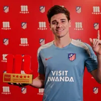Julián Álvarez fue elegido el mejor jugador de la temporada en Atlético de Madrid