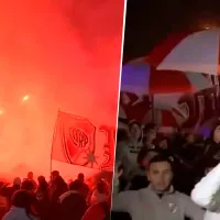 Antes del Mundial de Clubes: los hinchas de River despidieron al plantel con un banderazo