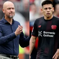 Erik Ten Hag llenó de elogios a Claudio Echeverri tras su debut en Bayer Leverkusen: “Algo cambia cuándo entra”