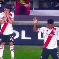 Muy llamativo: el gesto de Santiago Lencina cuando Gallardo lo mandó a la cancha con Palmeiras