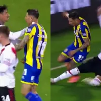 Irresponsable: Juan Portillo se hizo echar ante Rosario Central y dejó a River con diez