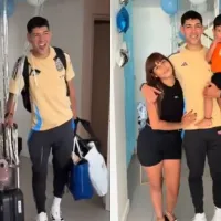 VIDEO: el tierno recibimiento que tuvo Lautaro Rivero en su regreso post debut con Argentina