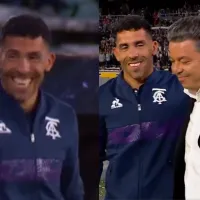 Ni así pudo: el chiste de Tévez a Gallardo que no se vio antes del partido